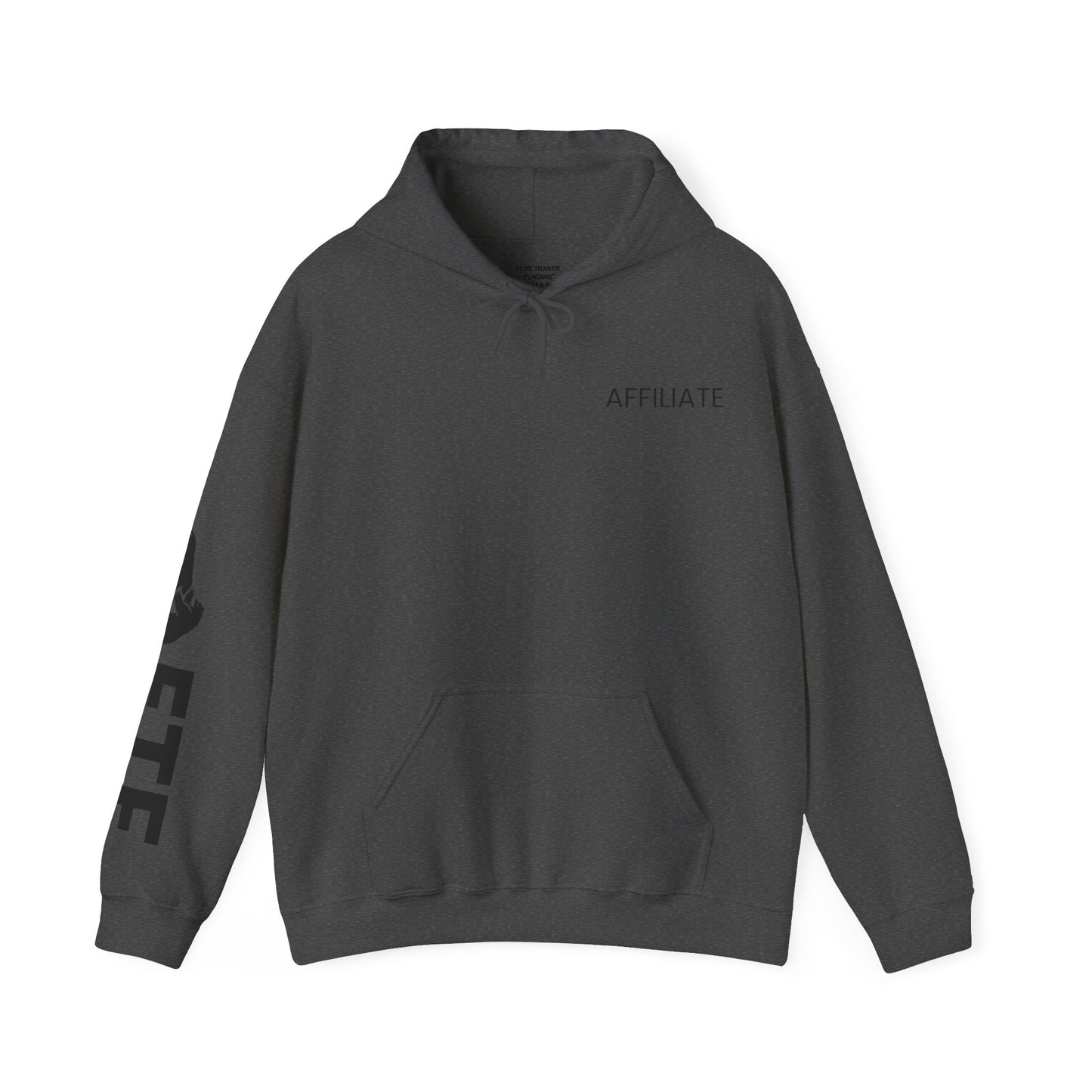 Affiliate Unisex Heavy Blend™ Hooded Sweatshirt- in Black Logo- Elite Trader Funding