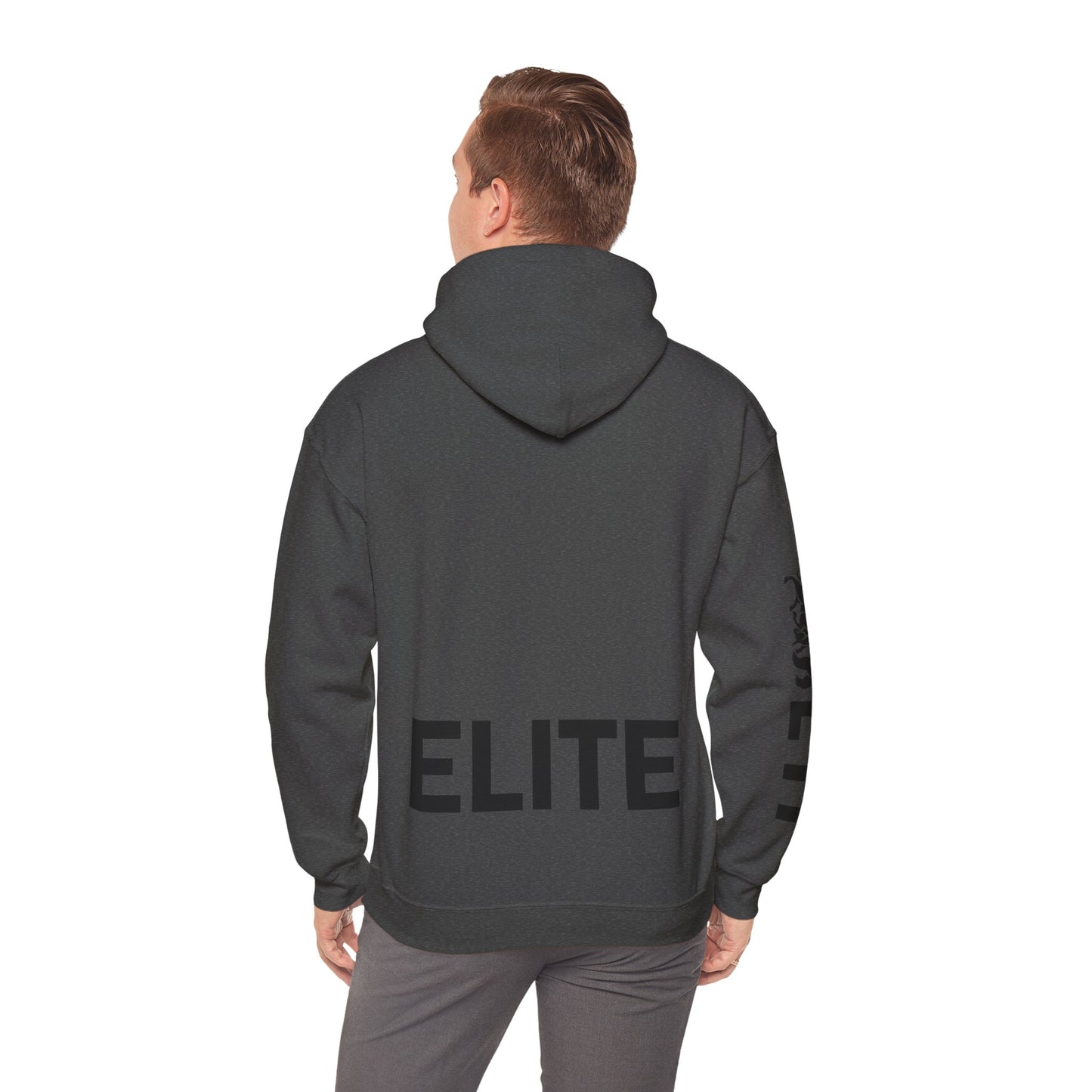 ELITE Unisex Heavy Blend™ Hooded Sweatshirt- in Black Logo