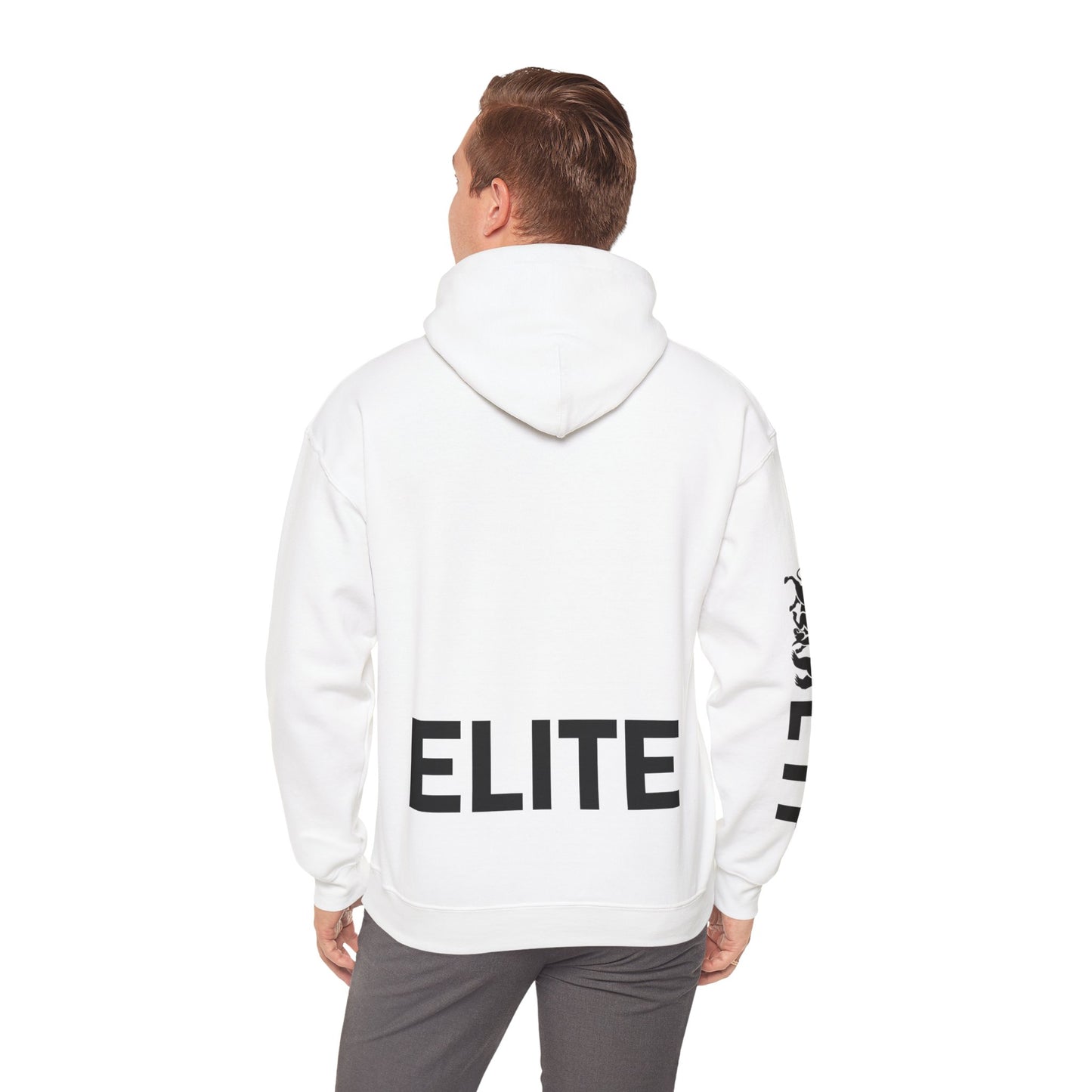 ELITE Unisex Heavy Blend™ Hooded Sweatshirt- in Black Logo