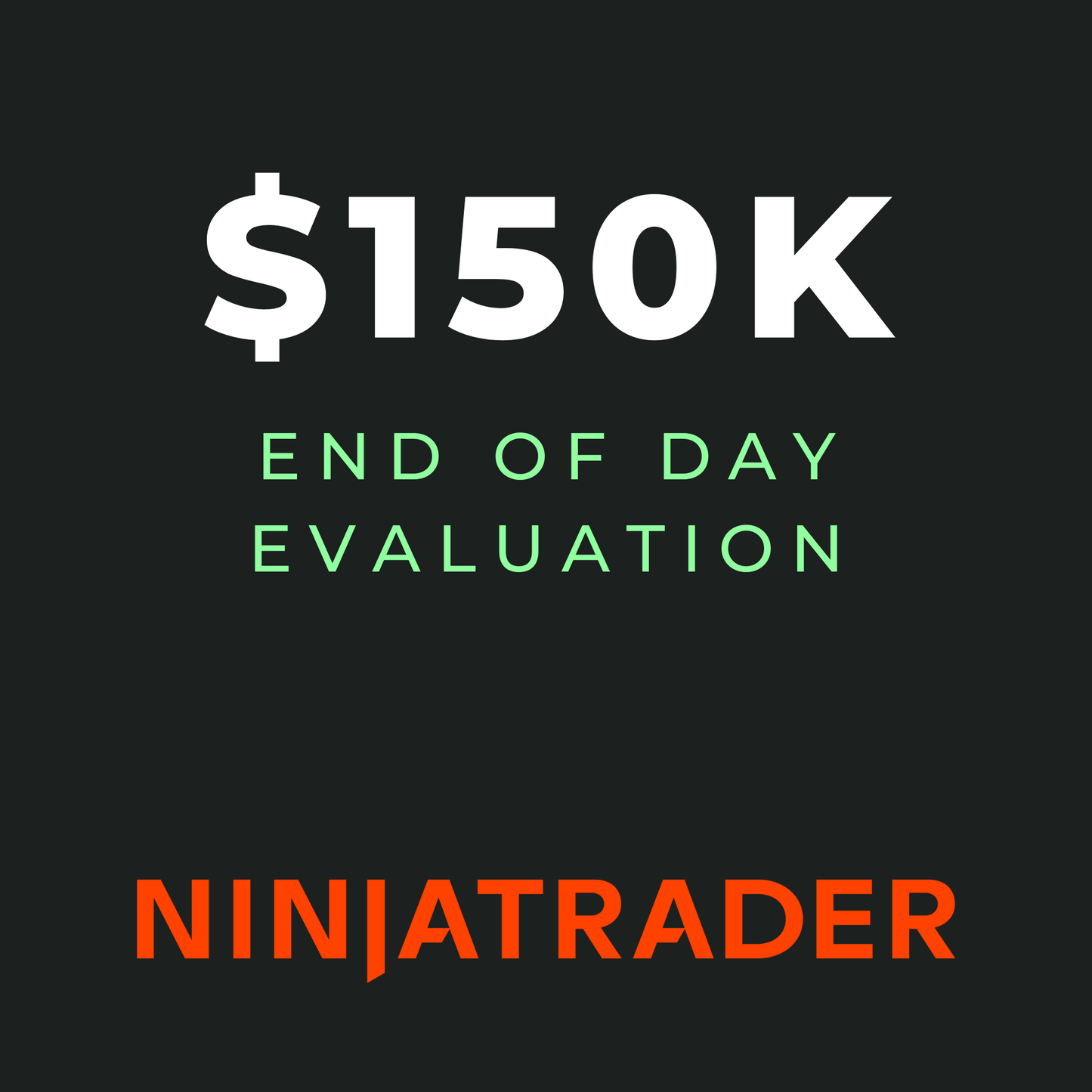 $150K End Of Day Drawdown Evaluation - Gift Certificate