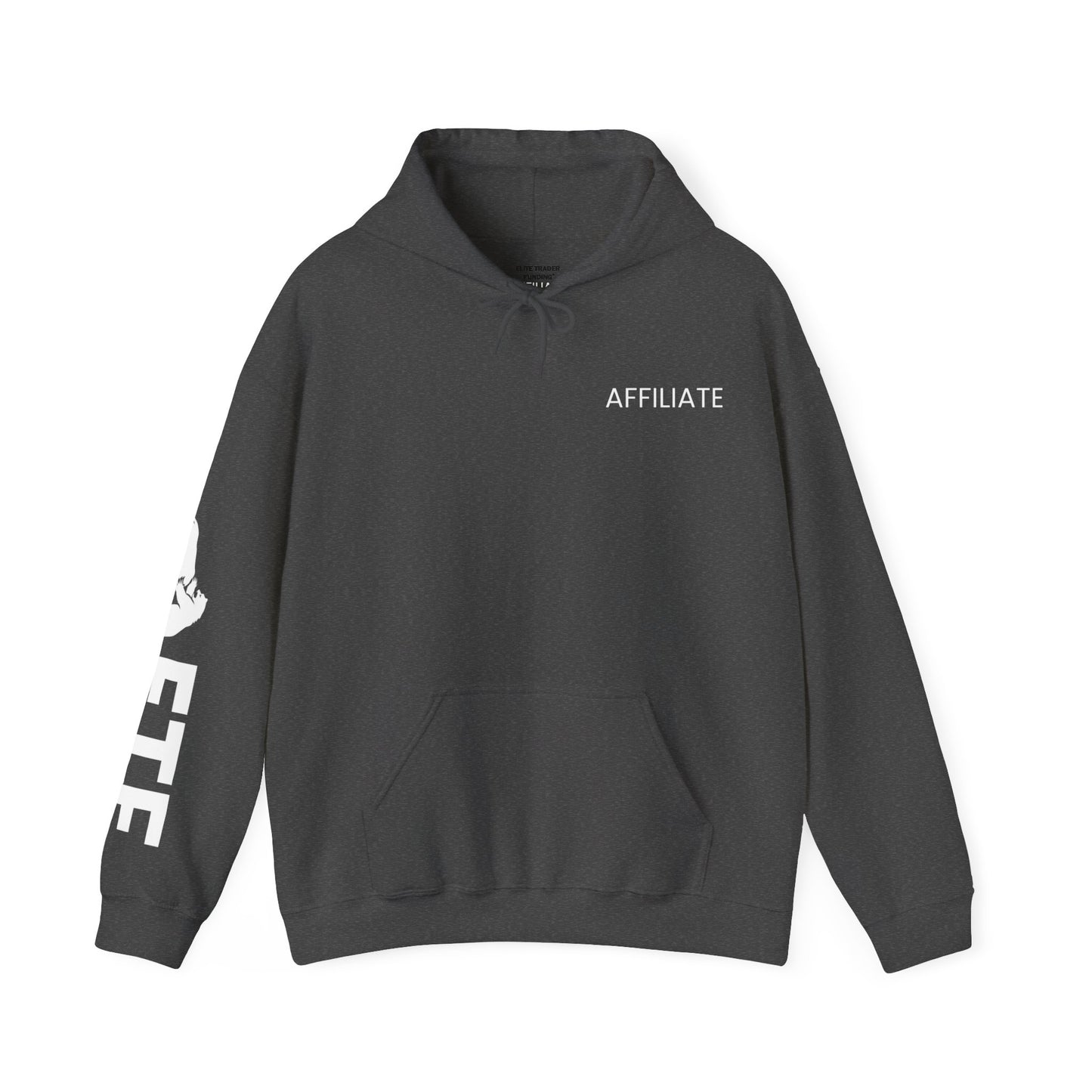 Affiliate Unisex Heavy Blend™ Hooded Sweatshirt- in White Logo- Elite Trader Funding