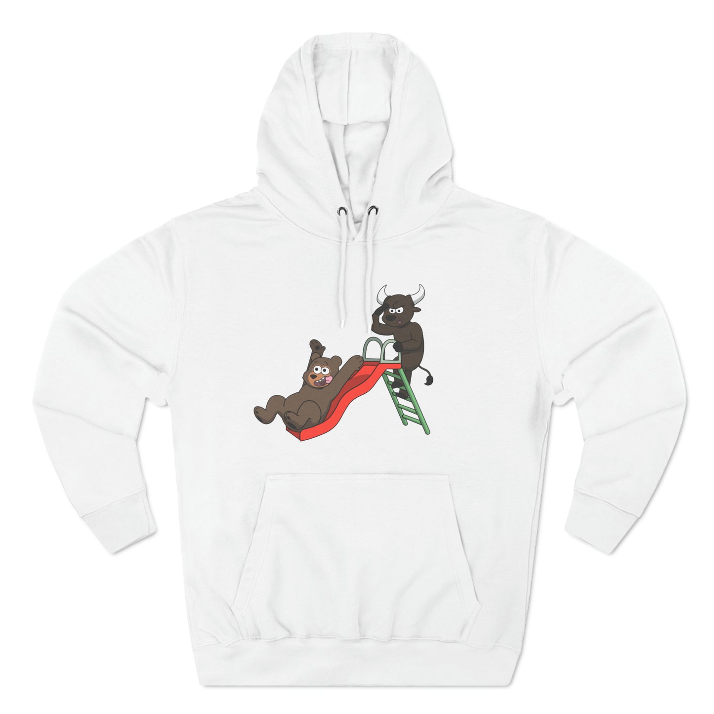 Declin the Bear and Boomer the Bull - Fleece Hoodie