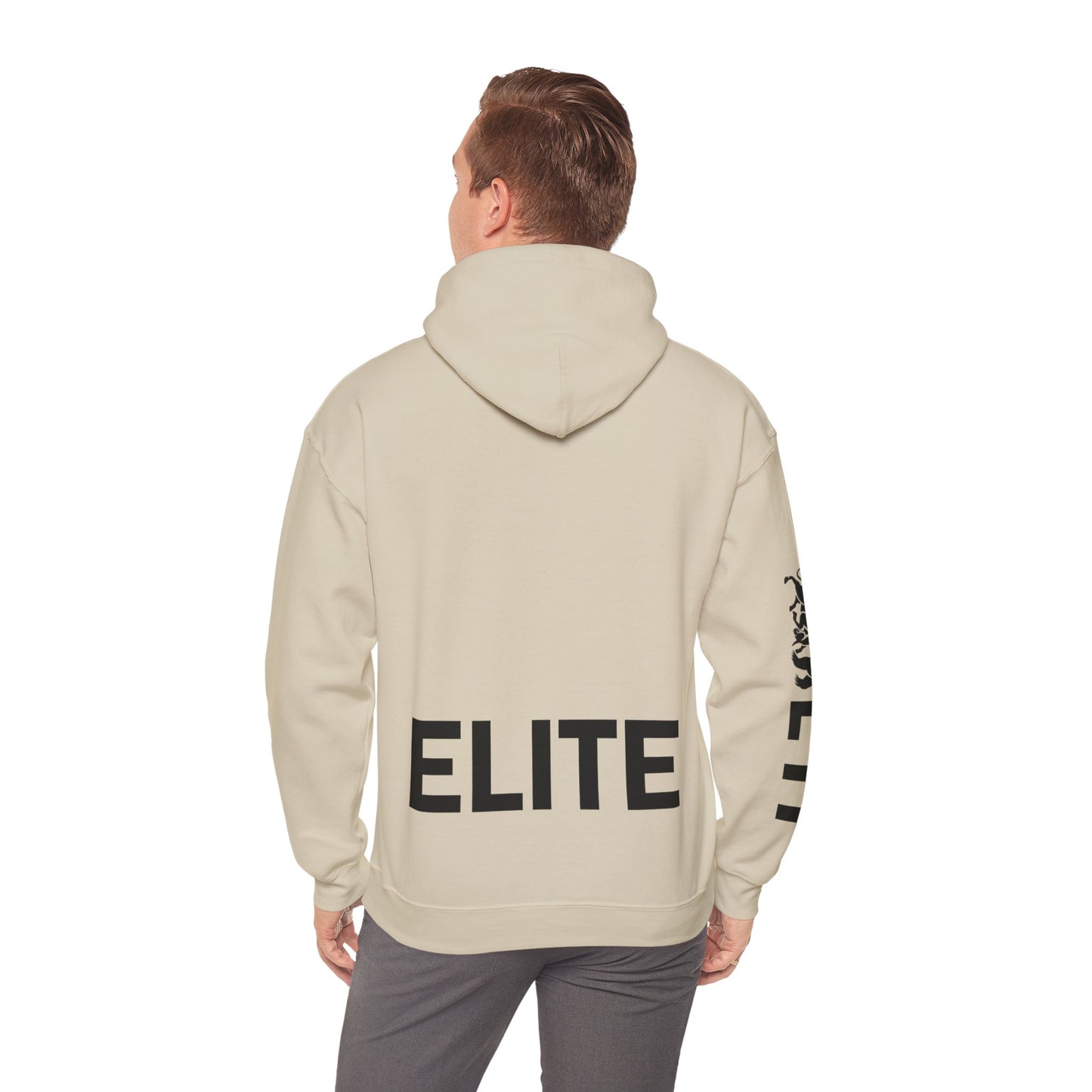 ELITE Unisex Heavy Blend™ Hooded Sweatshirt- in Black Logo