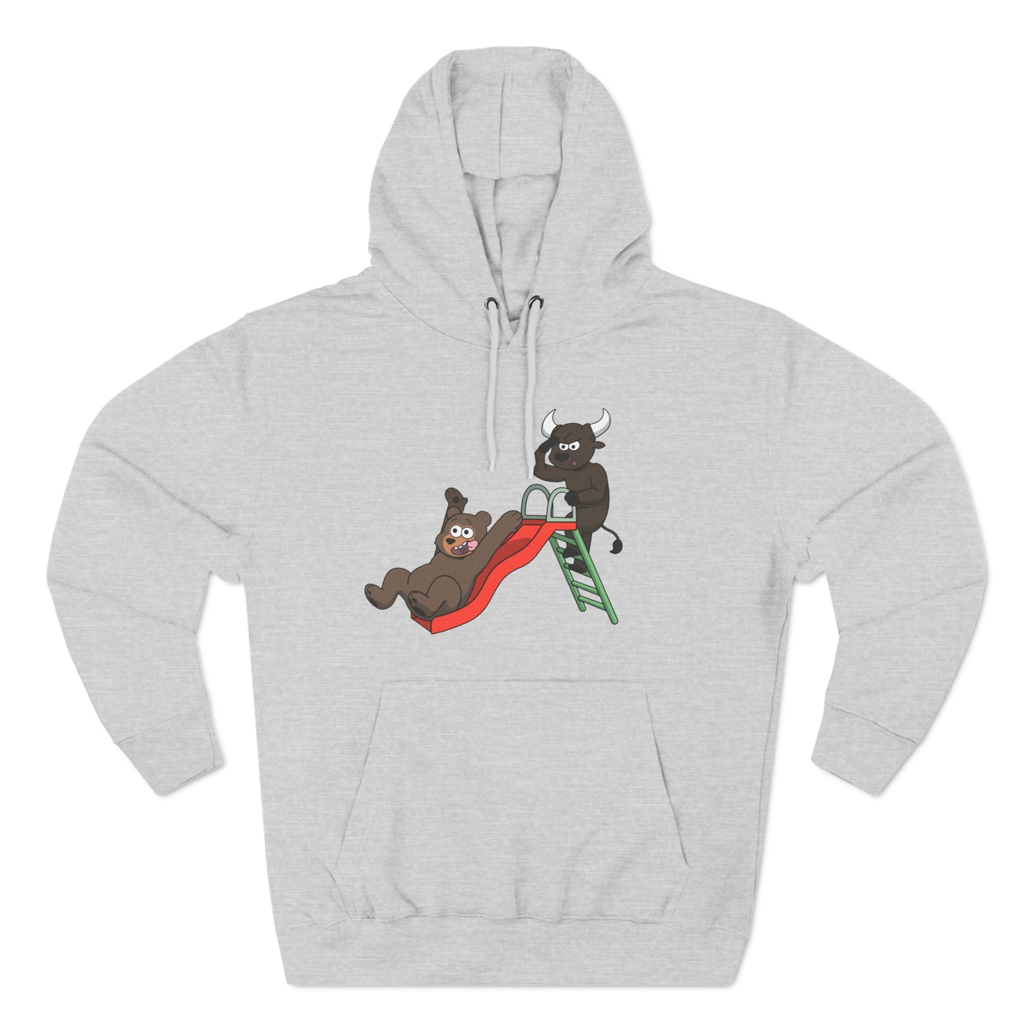 Declin the Bear and Boomer the Bull - Fleece Hoodie